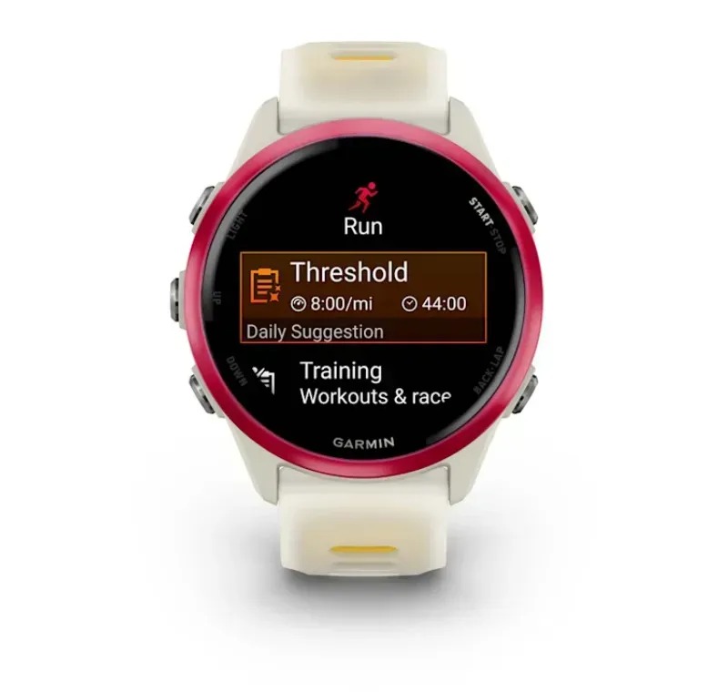 Смарт-часы Garmin Forerunner 570 42mm Raspberry with Mango/Translucent Bone with Silver Buckle (010-02970-42) Смарт-часы Garmin Forerunner 570 42mm Raspberry with Mango/Translucent Bone with Silver Buckle (010-02970-42)