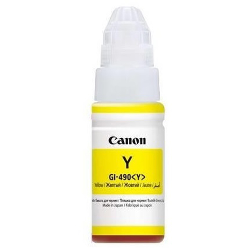 Чорнило Canon GI-490 Pixma G1400/G2400/G3400 (Yellow) (0666C001) 70мл