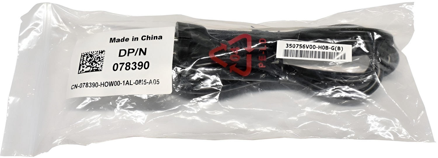 Кабель питания Dell CEE 7/7-IEC C13, 3*0.75 мм, 1.8м Black (078390) Кабель питания Dell CEE 7/7-IEC C13, 3*0.75 мм, 1.8м Black (078390)