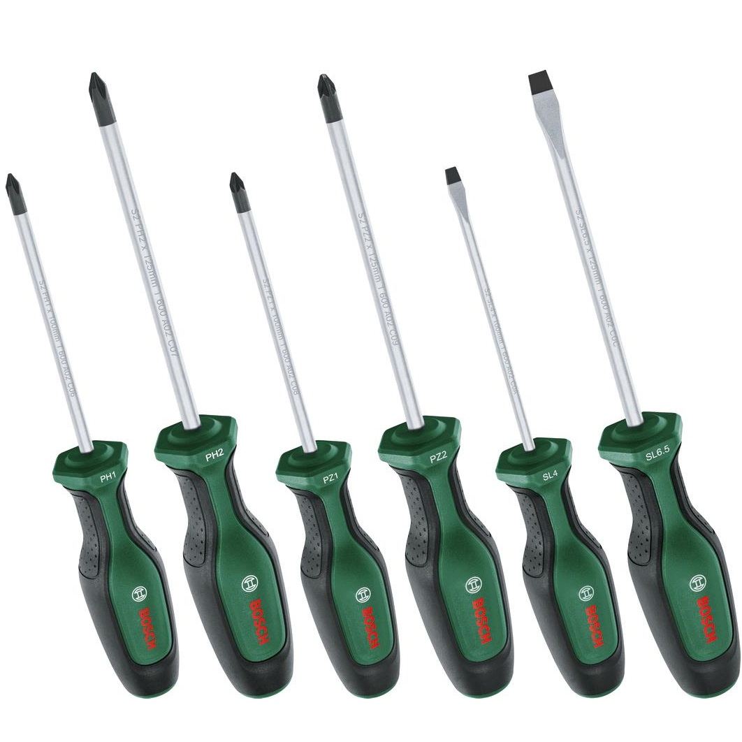 Набір викруток Bosch SL 4, 6.5 мм, PH1х100 мм, PH2х125 мм, PZ1х100 мм, PZ2х125 мм, 6 шт. (1.600.A02.BX7)