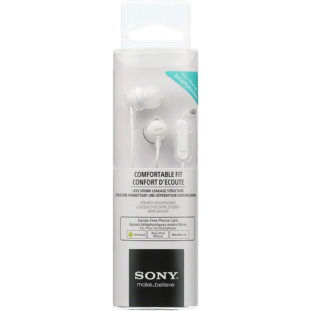 Гарнітура Sony MDR-EX15AP White