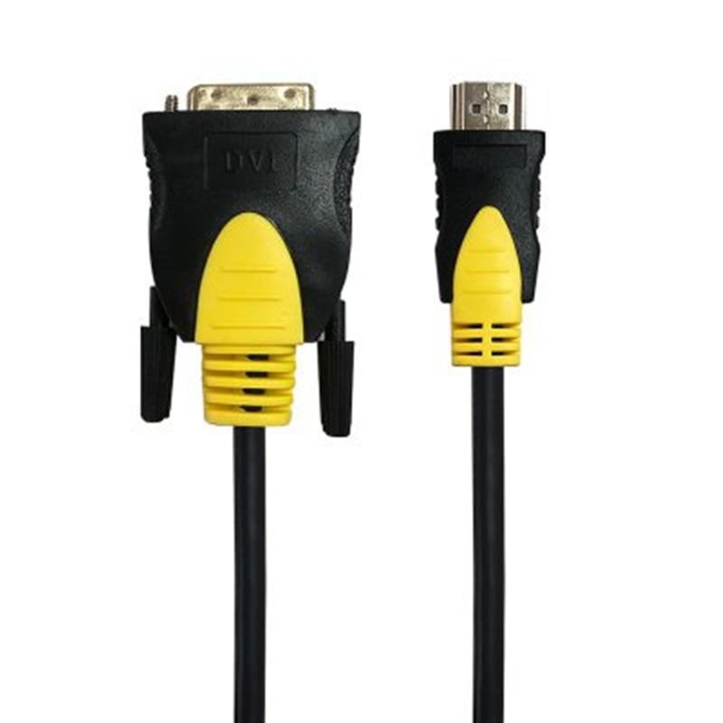 Кабель Maxxter (CCBP-HDMI-DVI-1.8) HDMI-DVI, 1.8м, позолоч., чорний