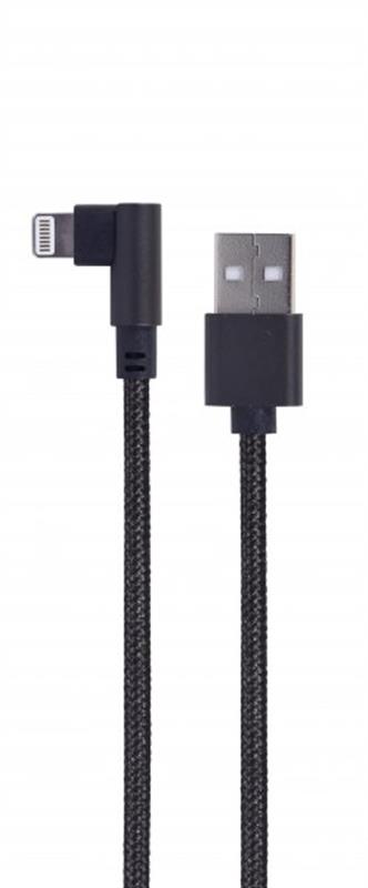 Кабель Cablexpert USB - Lightning (M/M), 0.2 м, чорний (CC-USB2-AMLML-0.2M)