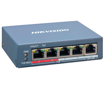 Комутатор Hikvision DS-3E1105P-EI