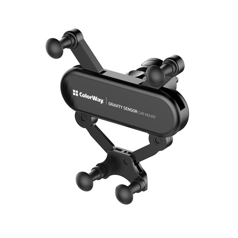 Тримач автомобільний СolorWay Gravity Sensor Holder Black (CW-CHG11-BK)