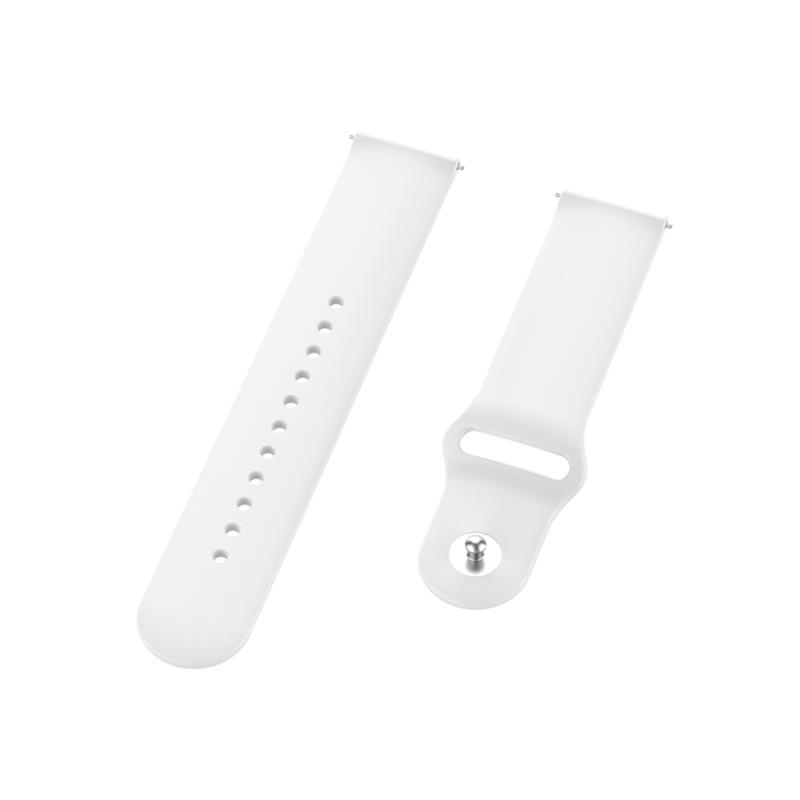 Силіконовий ремінець BeCover для Xiaomi Amazfit Bip/Bip Lite/Bip S Lite/GTR 42mm/GTS/TicWatch S2/TicWatch E White (706197)