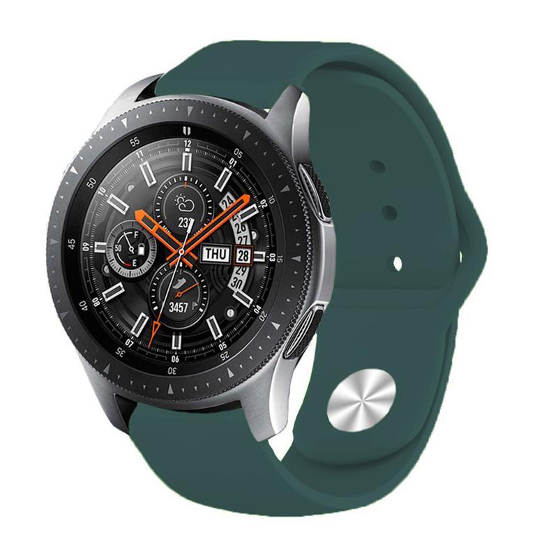 Силіконовий ремінець BeCover для Samsung Galaxy Watch 46mm/Watch 3 45mm/Gear S3 Classic/Gear S3 Frontier Dark-Green (706326)