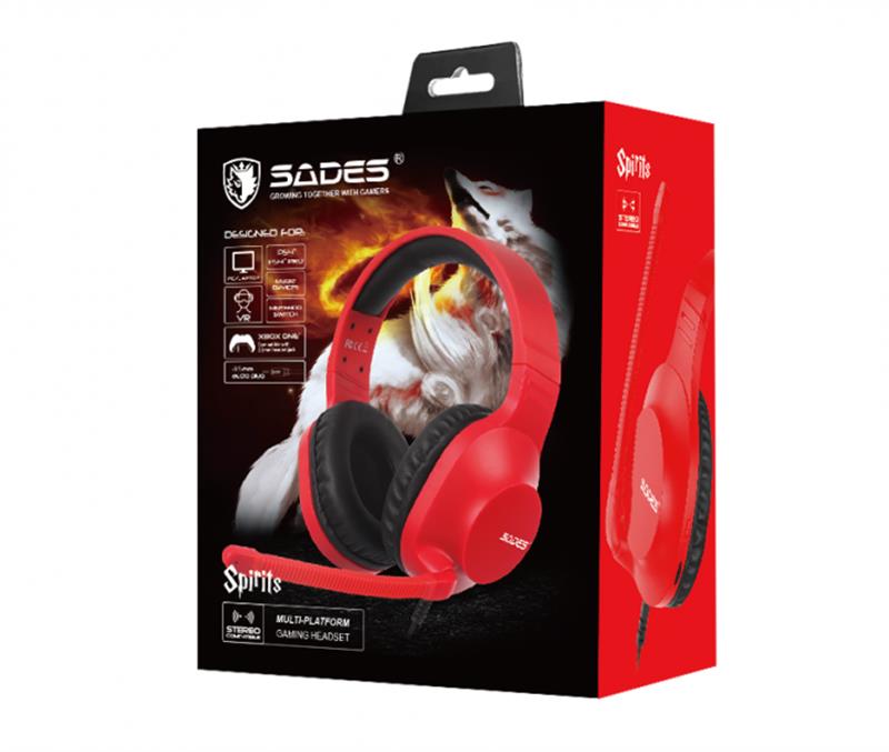 Гарнітура Sades SA-721 Spirits Red (sa721rdj)