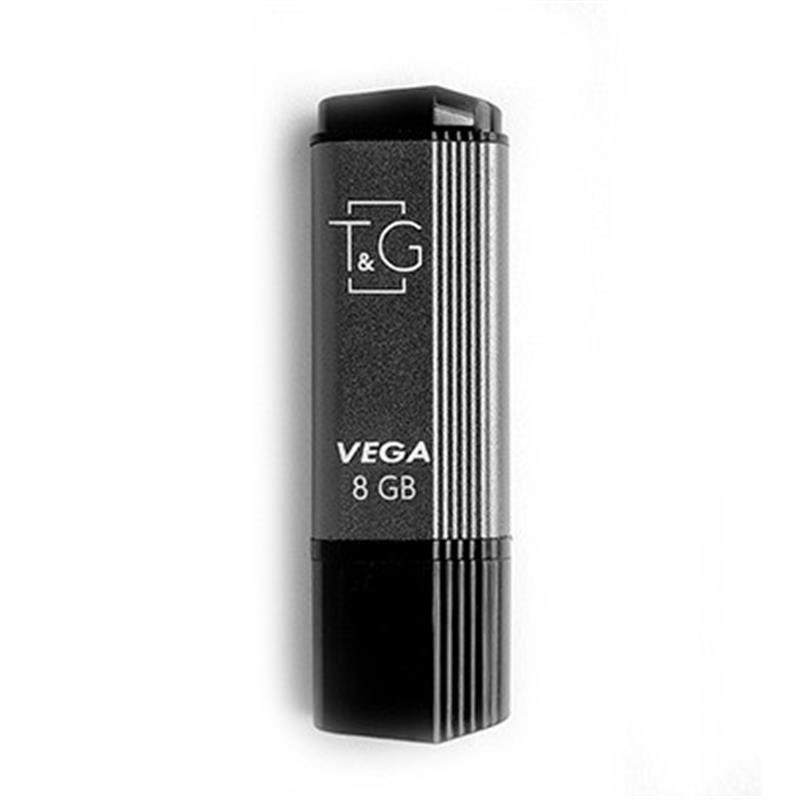 Флеш-накопичувач USB 8GB T&G 121 Vega Series Grey (TG121-8GBGY)