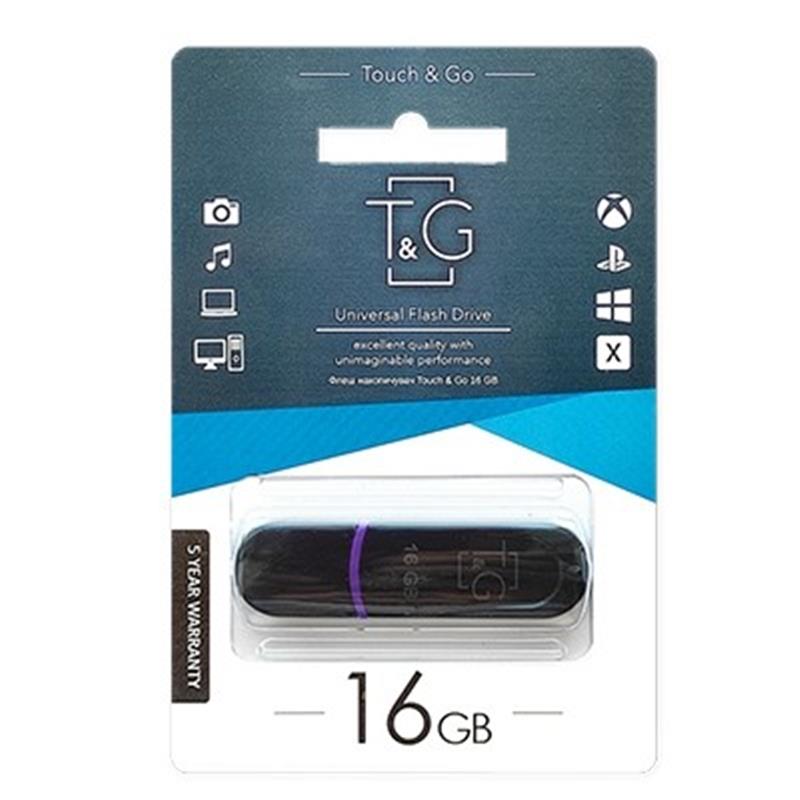 Флеш-накопичувач USB 16GB T&G 012 Classic Series Black (TG012-16GBBK)