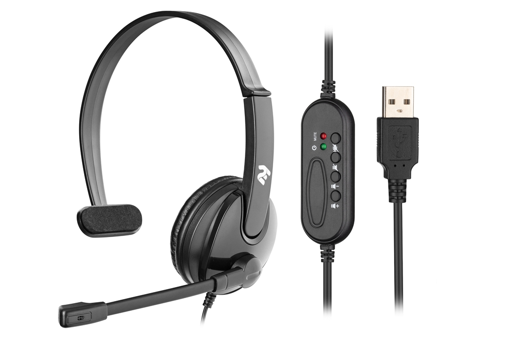 Гарнітура 2E CH12 On-Ear USB Black (2E-CH12MU)