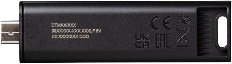 Флеш-накопичувач USB3.2 256GB Type-C Kingston DataTraveler Max Black (DTMAX/256GB)