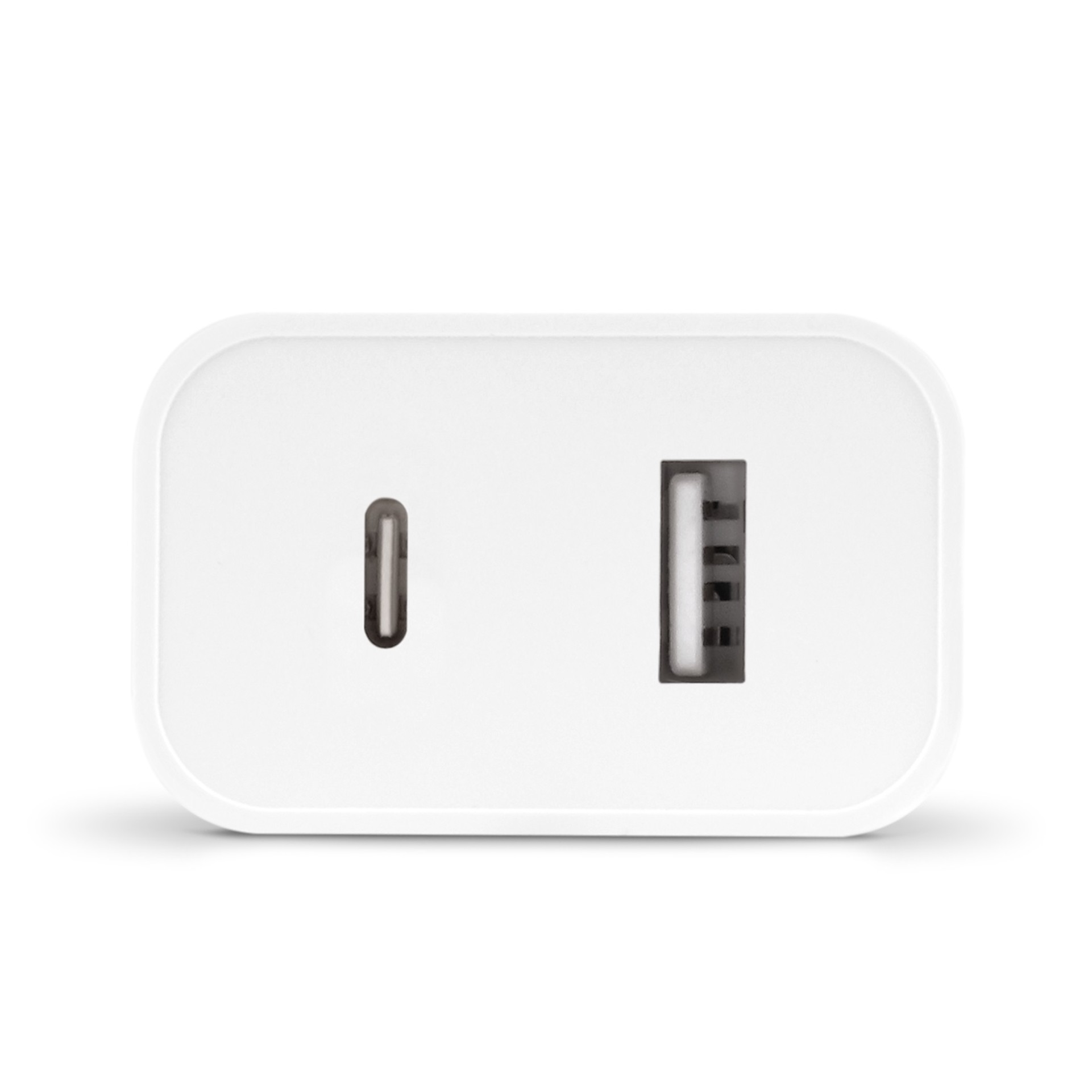 Мережевий зарядний пристрій Ttec SmartCharger Duo USB-C/USB-A 2.4А/12Вт White (2SCS25B)