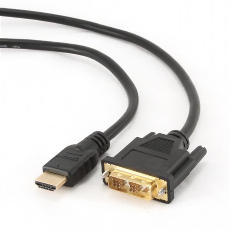 Кабель Maxxter (V-HDMI-DVI-1M) HDMI-DVI, 1м, чорний