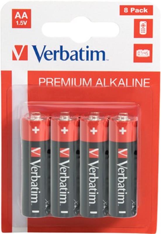 Батарейка Verbatim Alkaline AA / LR06 BL 8шт (1366066)