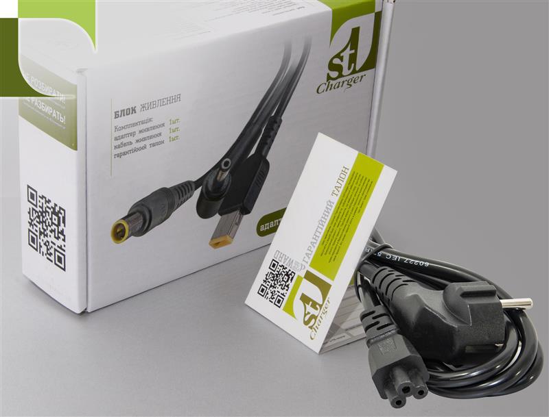 Блок живлення 1StCharger для ноутбука Samsung 12V 40W 3.33A 2.5х0.7мм + каб.живл. (AC1STSA40WB)