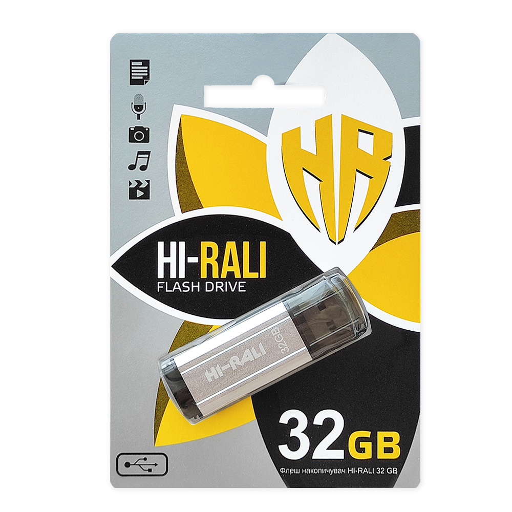 USB-флеш-накопичувач Hi-Rali Stark Series 32GB сріблястий