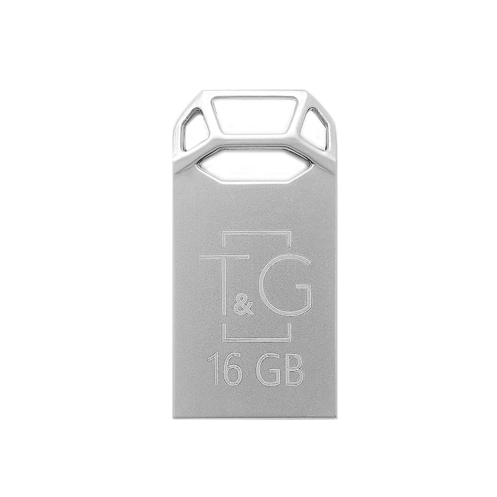 Флеш-накопичувач USB 16GB T&G 110 Metal Series Silver (TG110-16G)