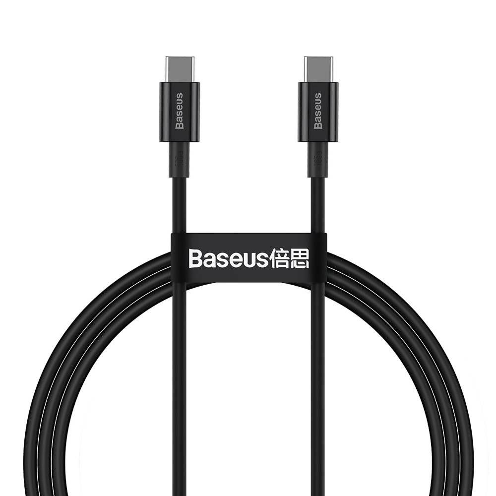 Кабель Baseus Superior Fast Charging USB Type-C - USB Type-C (M/M), 1 м, Black (CATYS-B01)