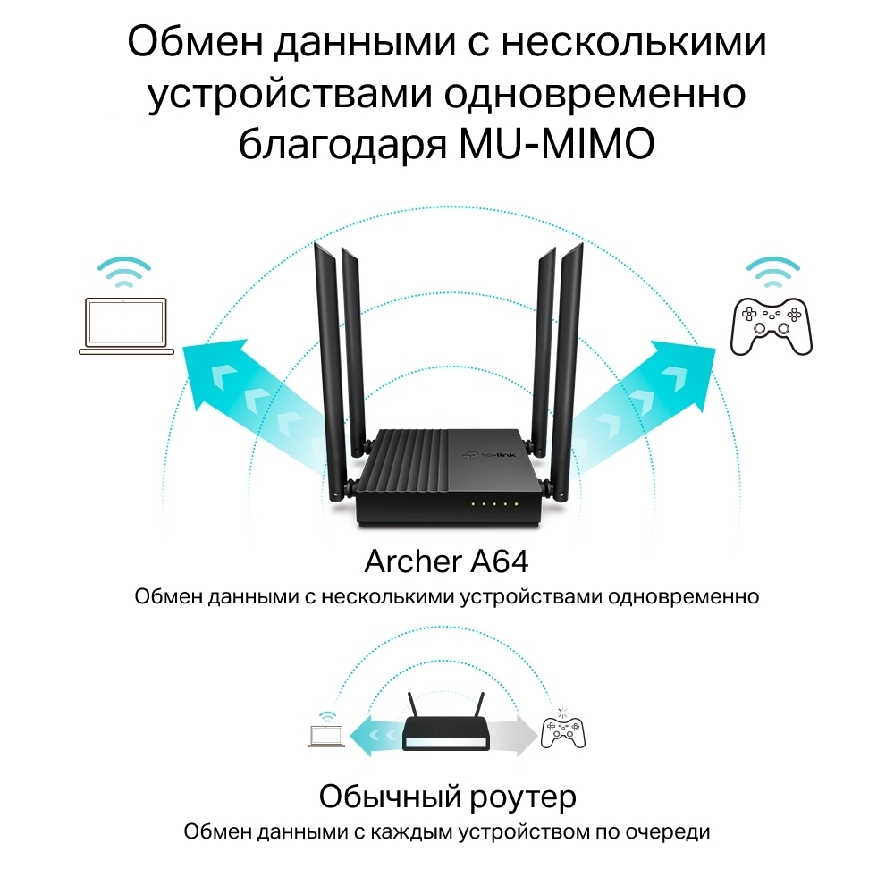 Бездротовий маршрутизатор TP-Link Archer A64