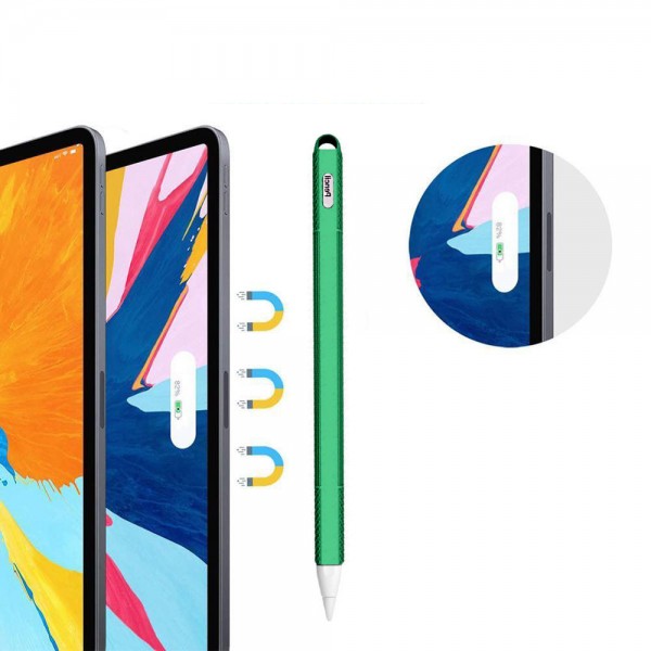 Чохол TPU Goojodoq Hybrid Ear для стілуса Apple Pencil 2 Green тех.пак (4001055094286G)