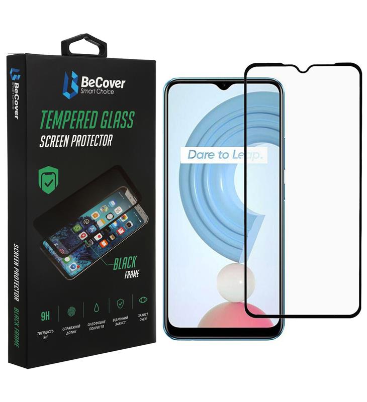 Захисне скло BeCover для Realme C21Y Black (706904)