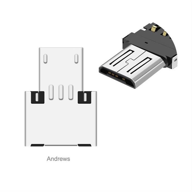 Адаптер XoKo AC-055 USB - micro USB (F/M) Silver (XK-AC055-SL)