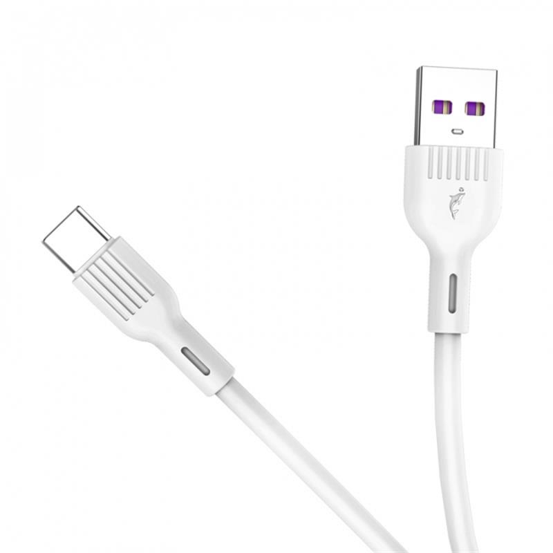 Кабель SkyDolphin S03T USB - USB Type-C (M/M), 1 м, White (USB-000419)