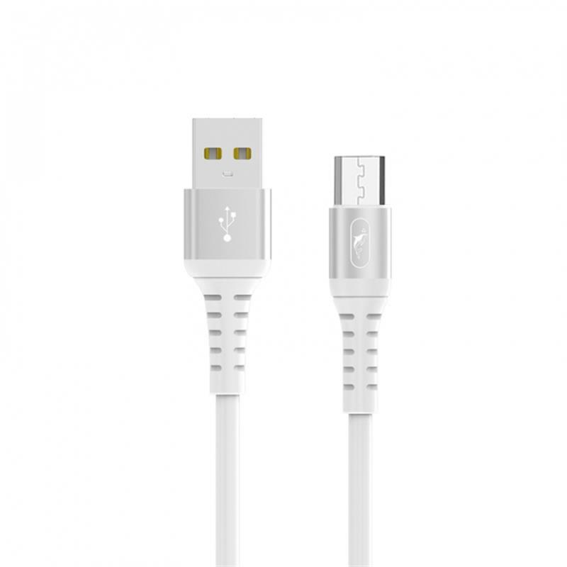 Кабель SkyDolphin S05V TPE Frost Line USB - micro USB (M/M), 1 м, White (USB-000552)