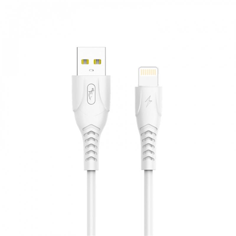 Кабель SkyDolphin S08L USB - Lightning (M/M), 1 м, White (USB-000560)