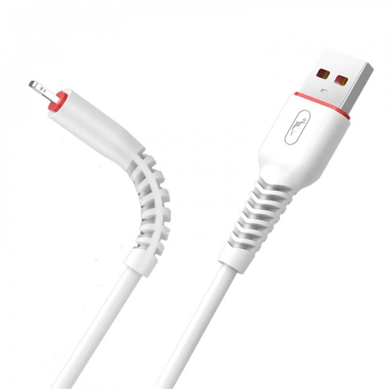 Кабель SkyDolphin S54T Soft USB - USB Type-C (M/M), 1 м, White (USB-000431)