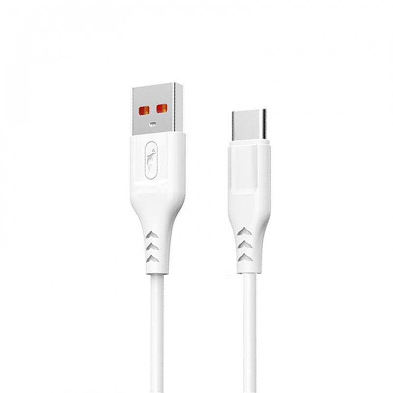 Кабель SkyDolphin S61TB USB - USB Type-C (M/M), 2 м, White (SDUSB-000447)