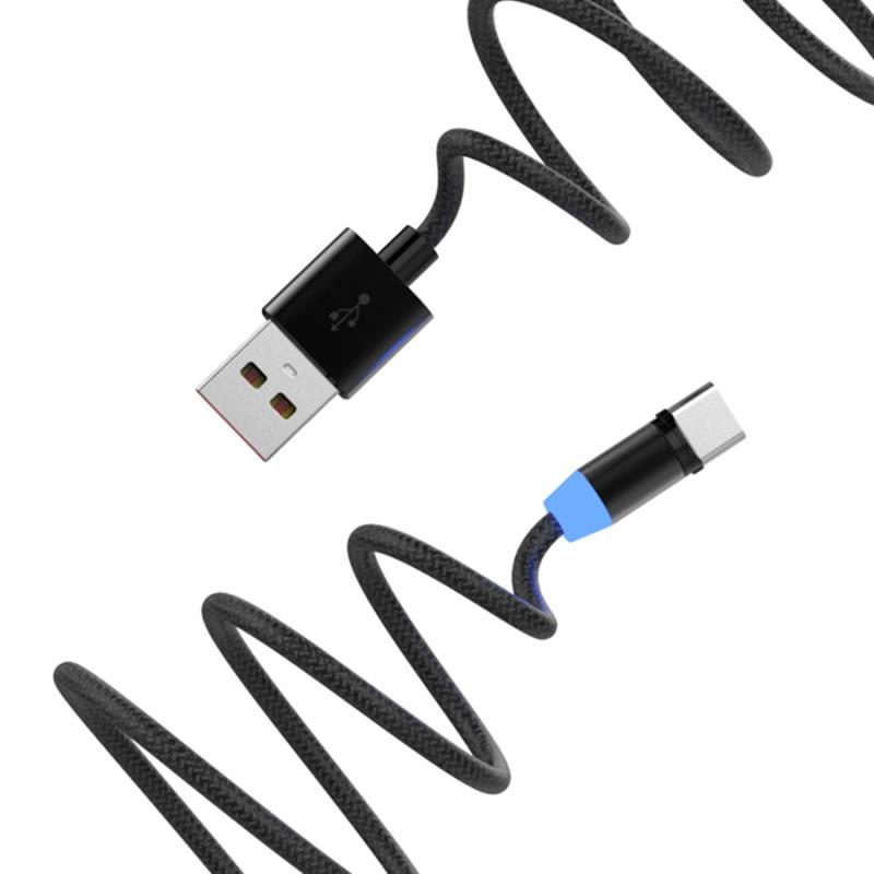 Кабель SkyDolphin S59T Magnetic USB - USB Type-C (M/M), 1 м, Black (SDUSB-000441)