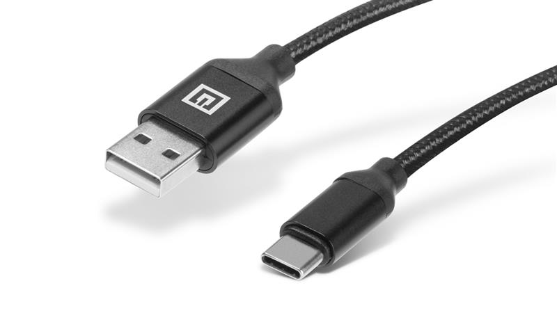 Кабель REAL-EL Premium Fabric USB - USB Type-C (M/M), 2 м, Black (EL123500047)