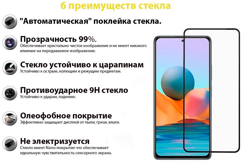 Захисне скло BeCover для Xiaomi Poco M4 Pro 5G Black (707041)