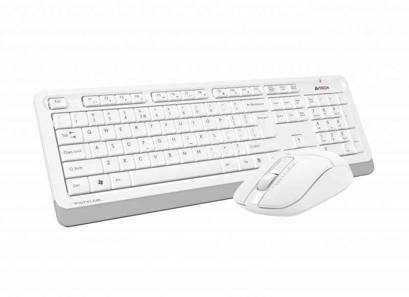 Комплект (клавіатура, миша) бездротовий A4Tech FG1012 White