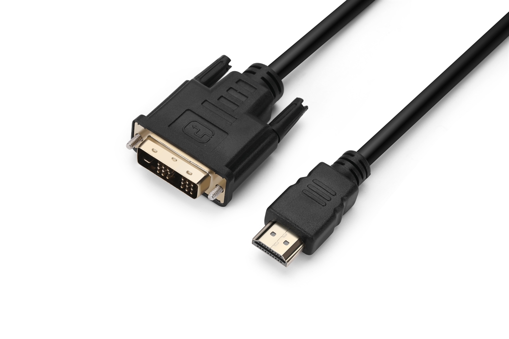 Кабель Prologix Premium HDMI - DVI V 1.3 (M/M), Single Link, 18+1, 3 м, Black (PR-HDMI-DVI-P-01-30-3m)