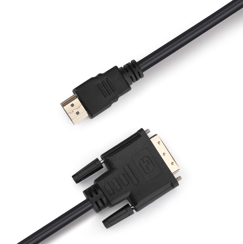 Кабель ProLogix (PR-HDMI-DVI-P-01-30-3m) Premium HDMI-DVI M/M Single Link, 18+1, V1.3, 3м