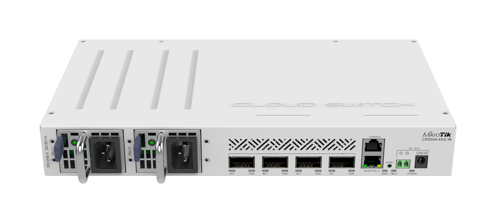 Комутатор MikroTik CRS504-4XQ-IN