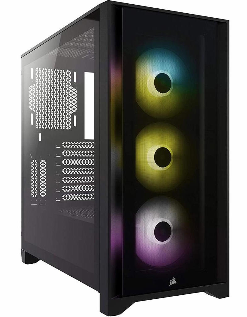 Корпус Corsair iCUE 4000X RGB Tempered Glass Black (CC-9011204-WW) без БЖ