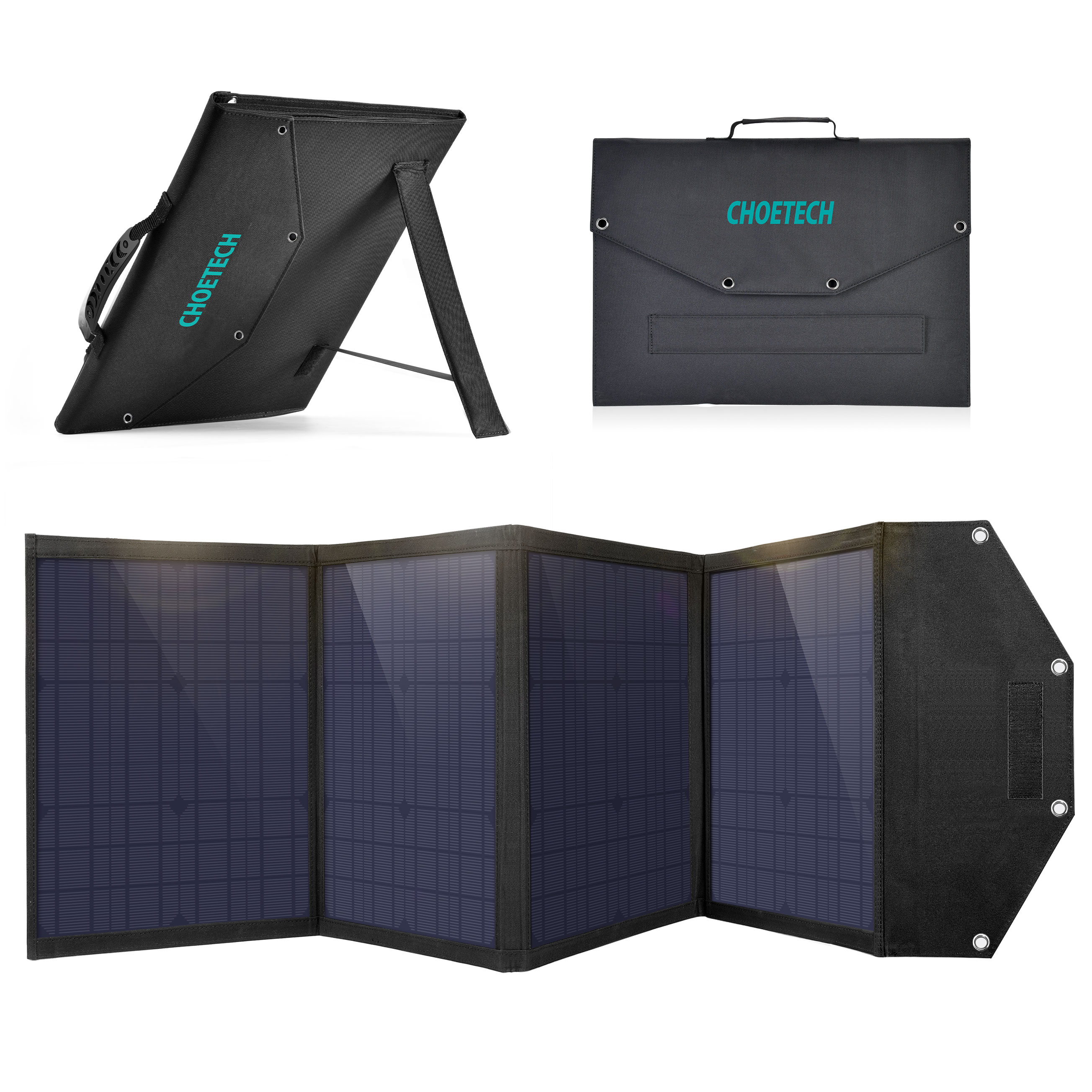 Сонячний зарядний пристрій Choetech 100W Foldable Solar Charger (SC009)