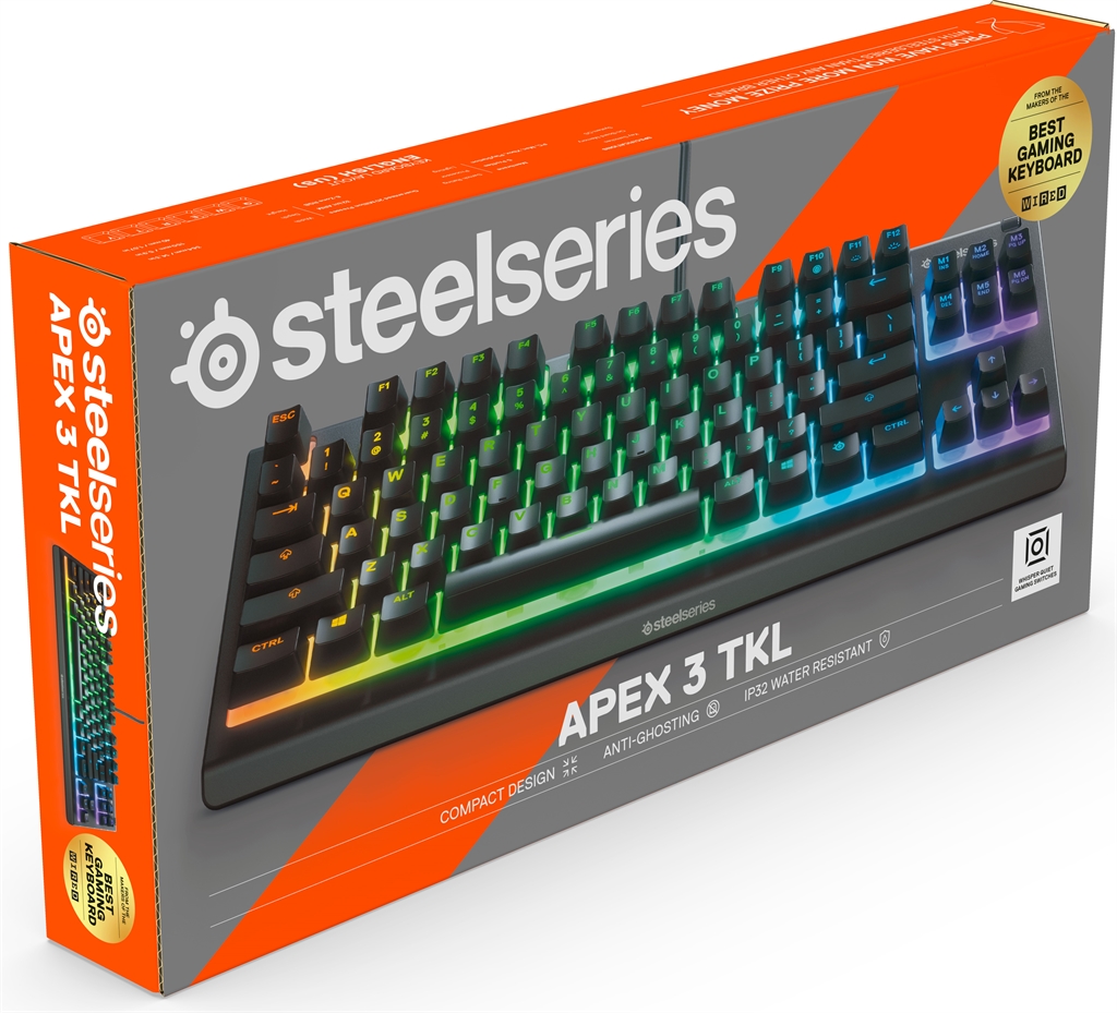 Клавiатура SteelSeries Apex TKL USB (64831)