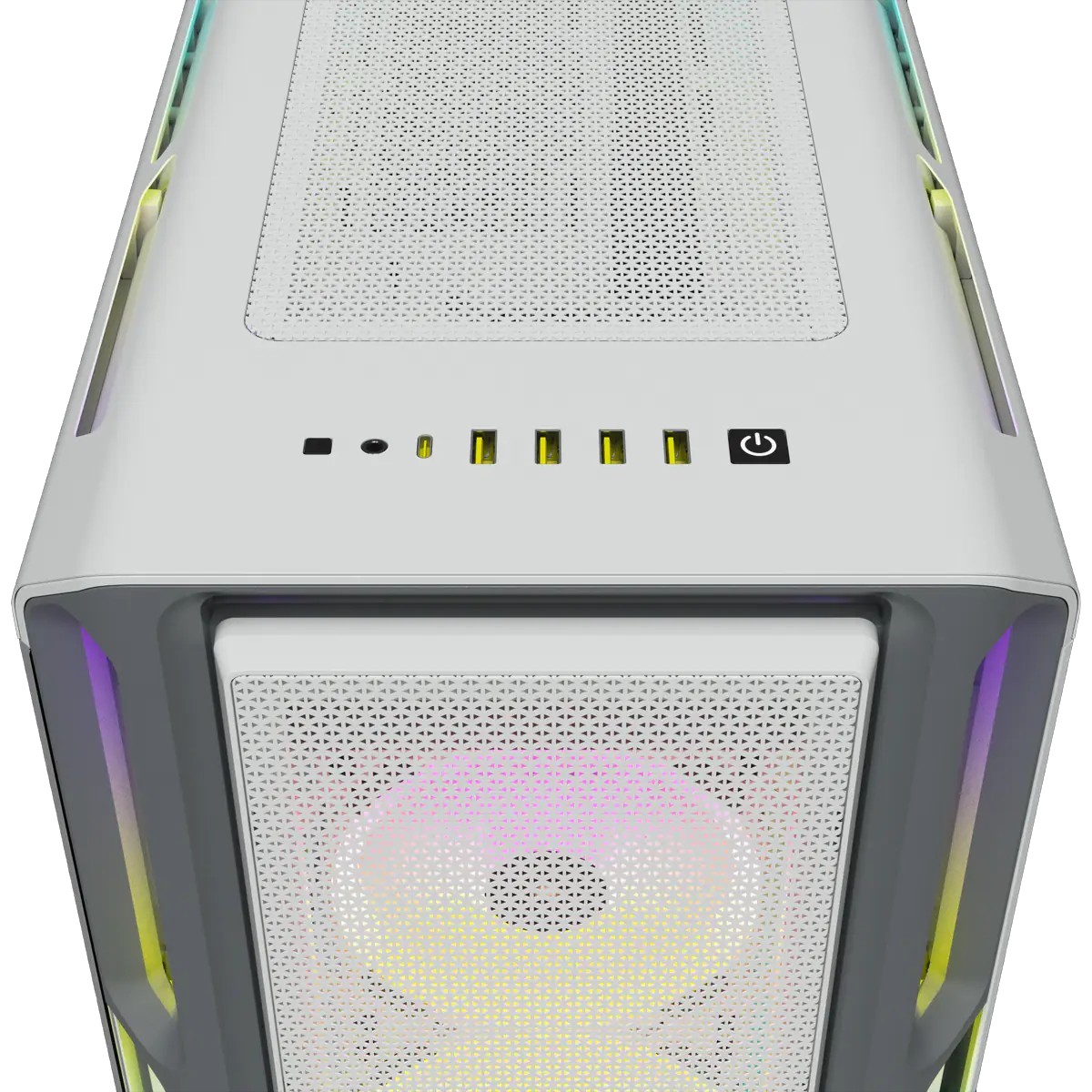 Корпус Corsair iCUE 5000T RGB Tempered Glass White (CC-9011231-WW) без БЖ