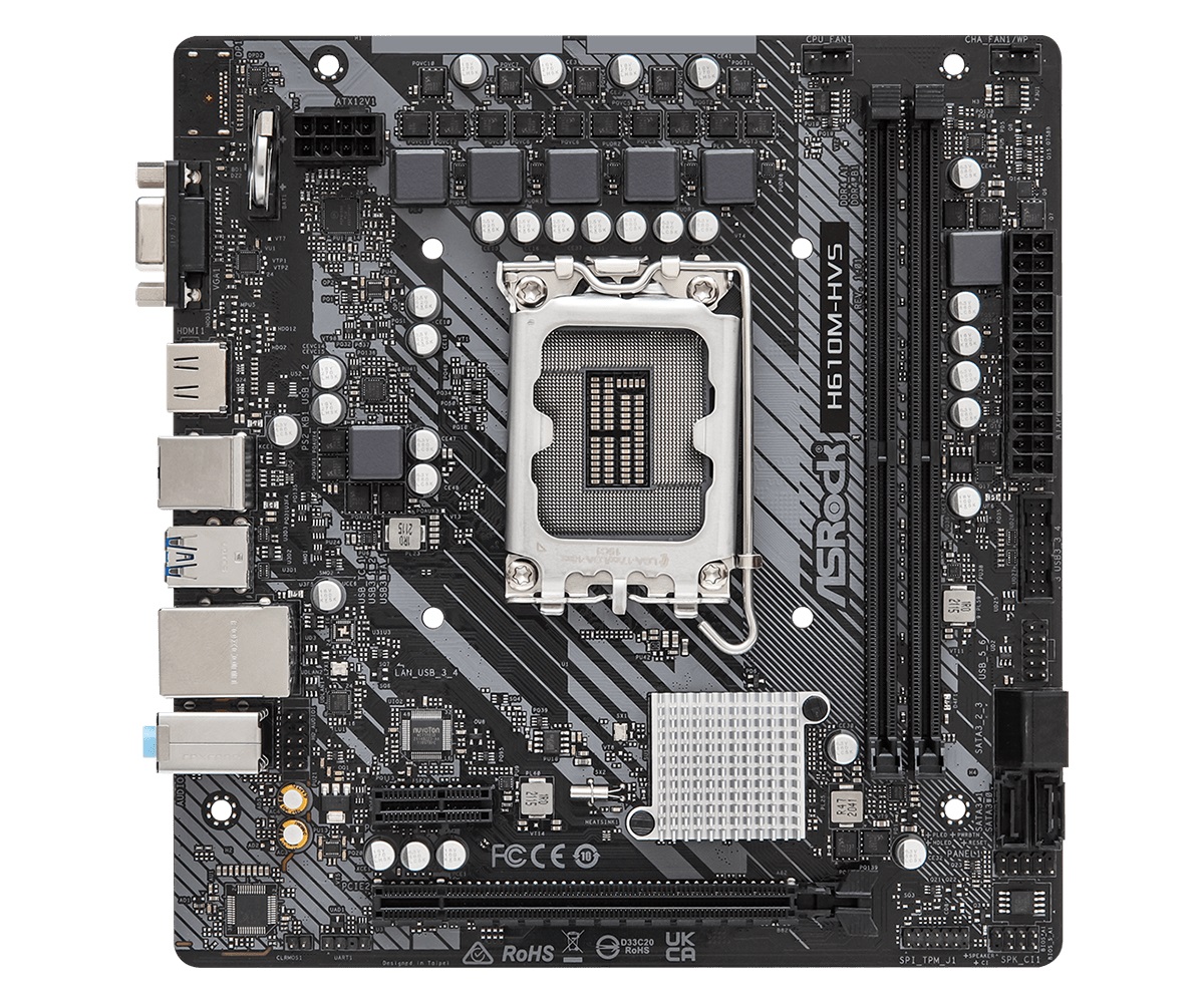 Материнська плата ASRock H610M-HVS Socket 1700