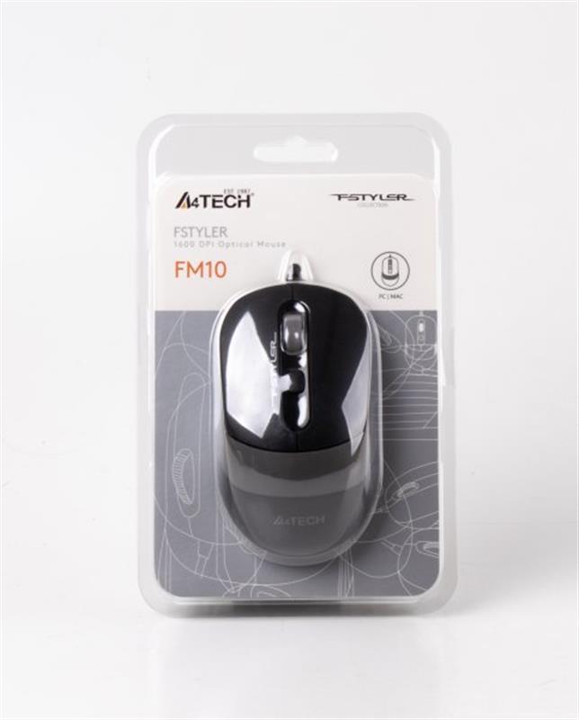 Миша A4Tech FM10 Black/Grey