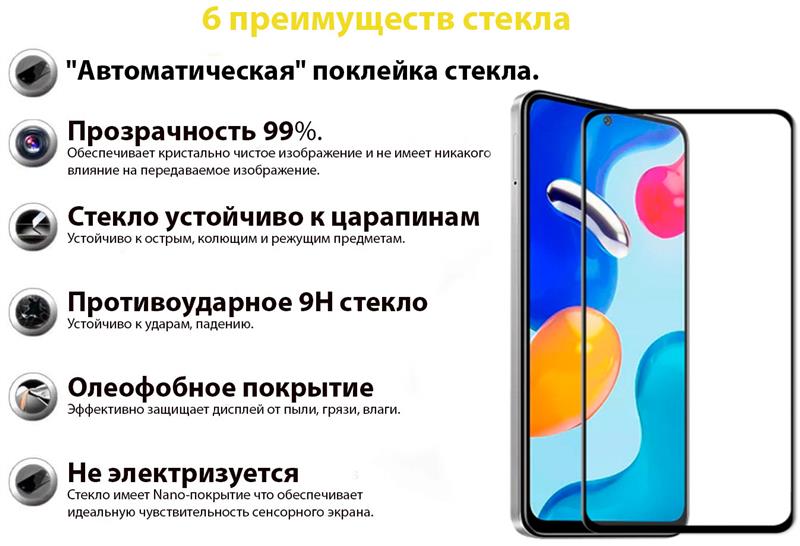 Захисне скло BeCover для Xiaomi Redmi Note 11S 5G/Poco M4 Pro 5G Black (707500)