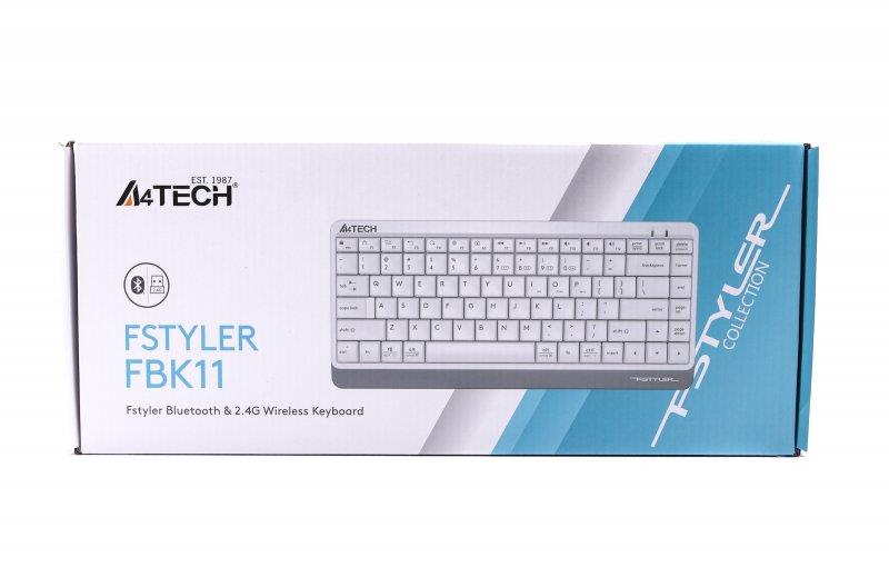 Клавіатура A4Tech FBK11 White USB