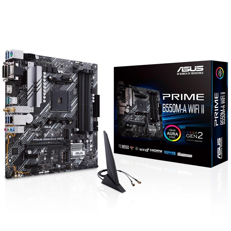 Материнська плата Asus Prime B550M-A WiFi II Socket AM4