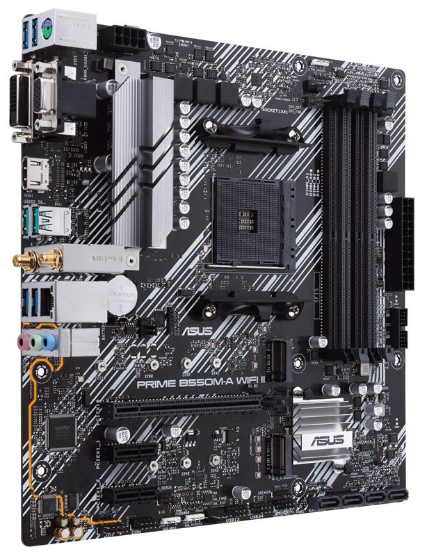 Материнська плата Asus Prime B550M-A WiFi II Socket AM4