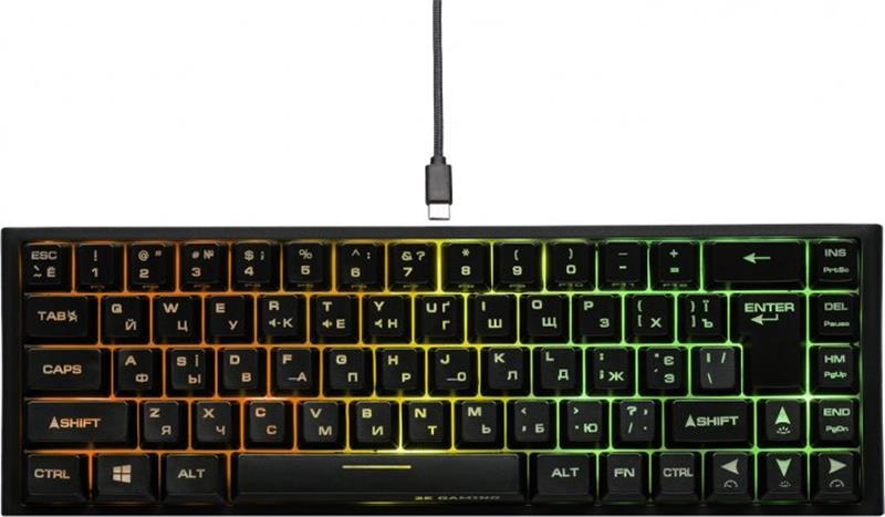 Клавіатура бездротова 2E Gaming KG360UBK RGB Black (2E-KG360UBK)